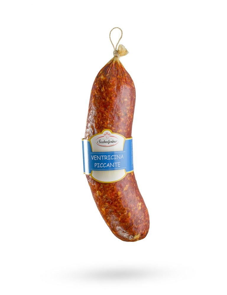 Salsiccia Girello Piccante Pasini - Salame Stagionato Con Peperoncino, 250g